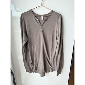 American Apparel Long Sleeve Henley
